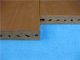 UV Plastik Tahan luar Wpc Decking Flooring Dengan Permukaan Brushed Halus